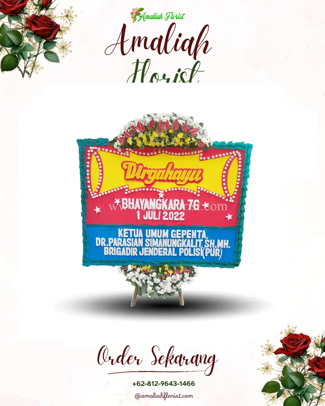 Papan Bunga HUT Ulang Tahun Angkola Timur